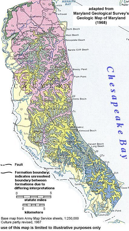 Map Of Calvert County Md
