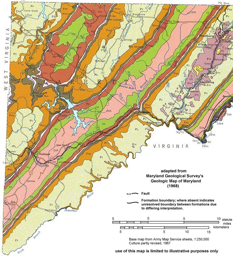 Garrett County Md Map