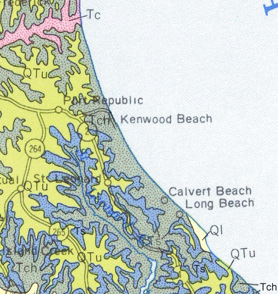 Calvert County Topo Maps Geologic Maps Of Maryland: Calvert County